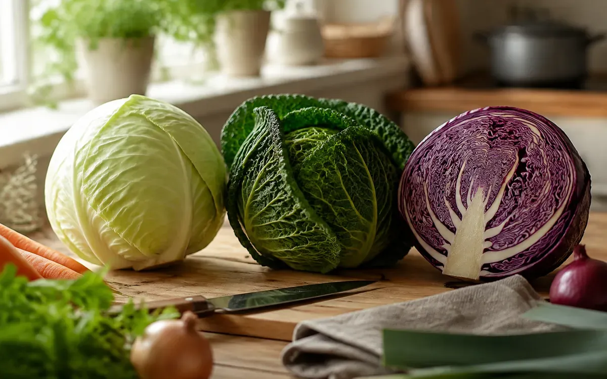 Illustration du guide : Chou blanc, chou vert, chou rouge : comment les distinguer en cuisine