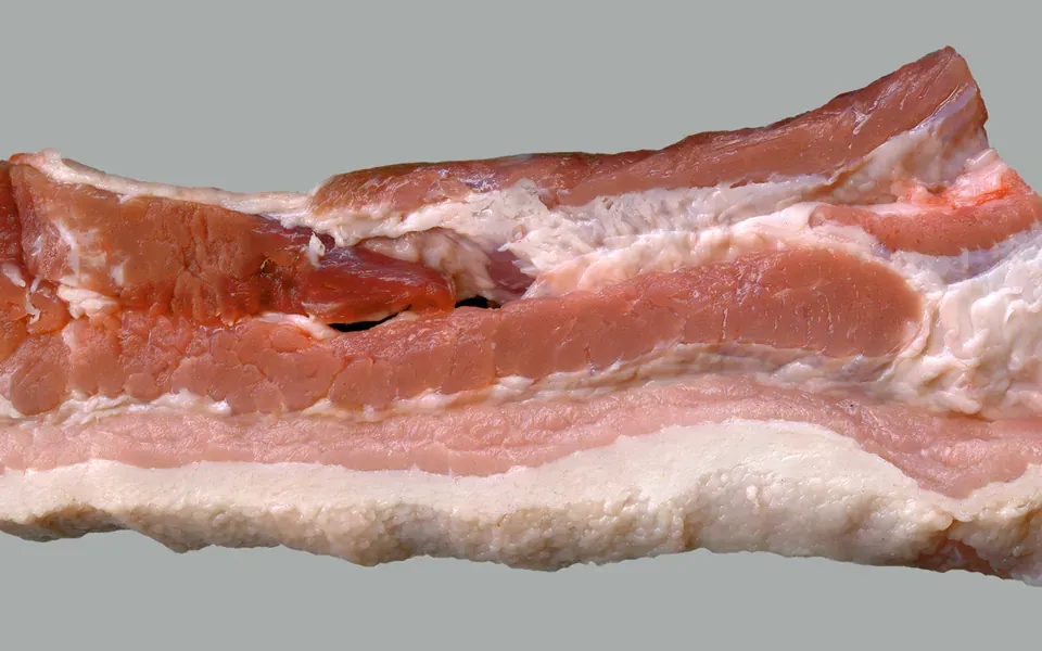 Lard, ingrédient principal de cette recette