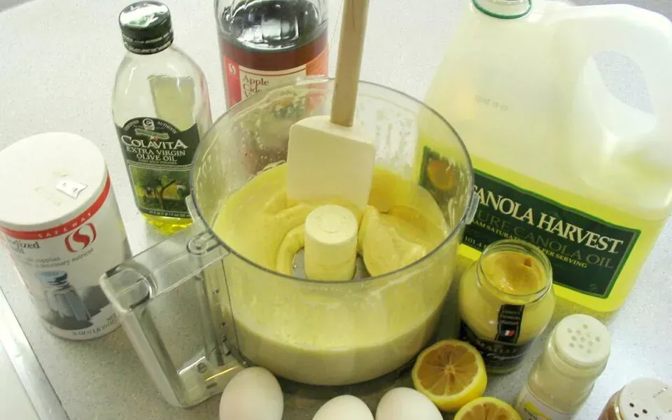 Mayonnaise, ingrédient principal de cette recette